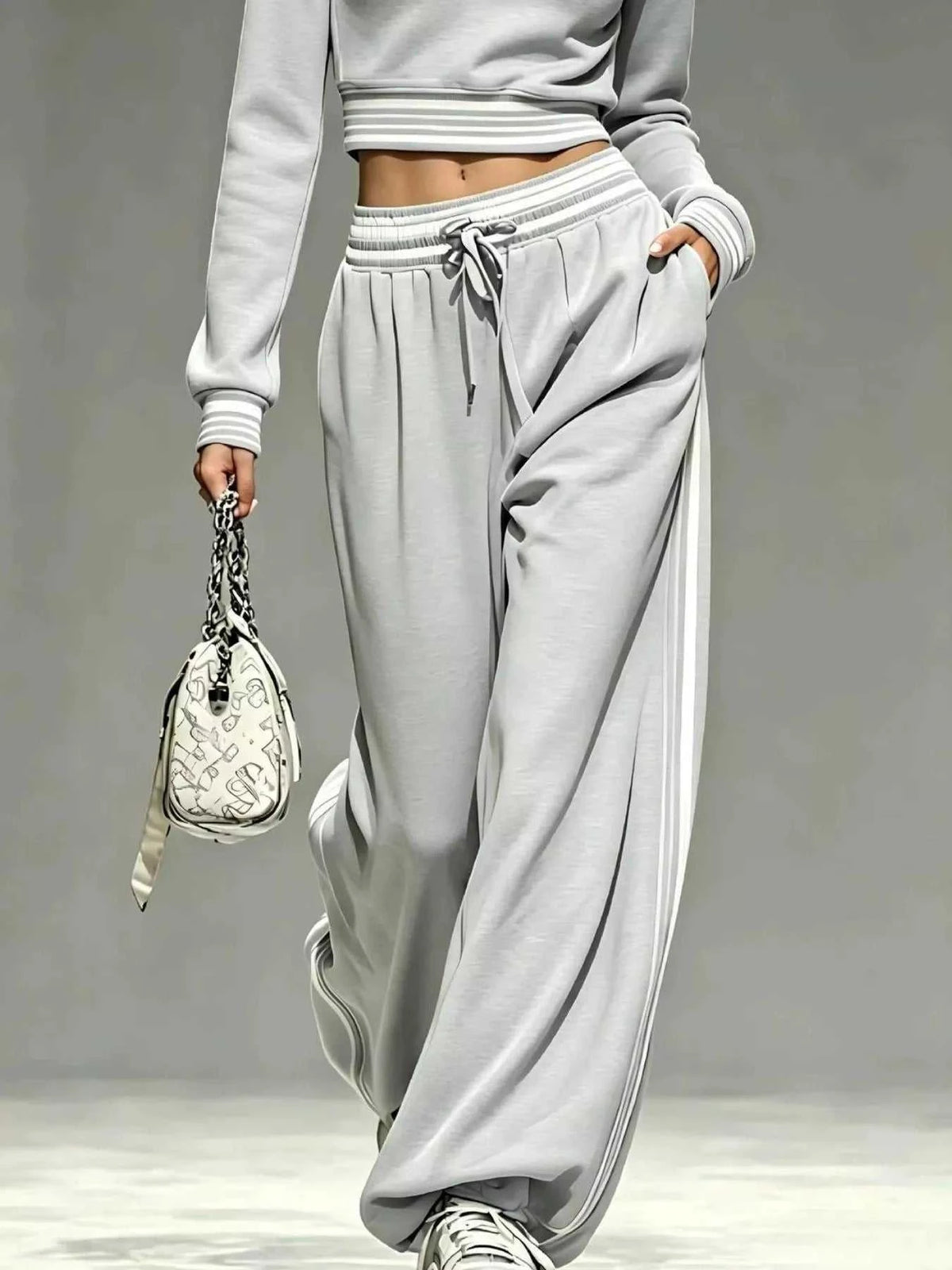 Full Size Half Zip Cropped Top and Pants Set Plus Size 101001454069686 52 Affordable Fashion Under $100 Jerry's Apparel 