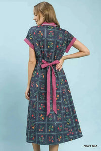 Umgee Mix Floral Button-Front Midi Dress 100100418991271 62 Affordable Fashion Under $100 Jerry's Apparel 