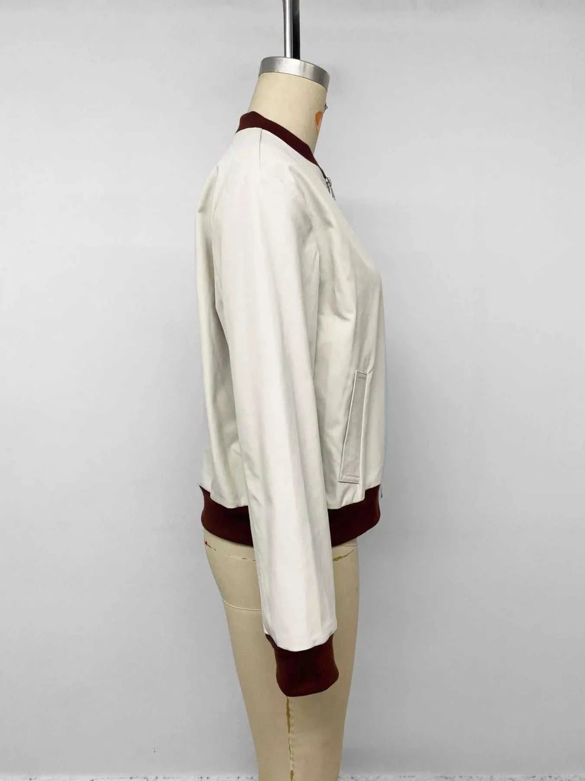 Contrast Trim Zip Up Jacket 100100872147330 50 Seasonal Fashion Collections Jerry's Apparel 