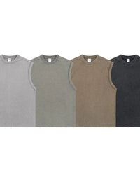 Men's Solid Color Round Neck Tank