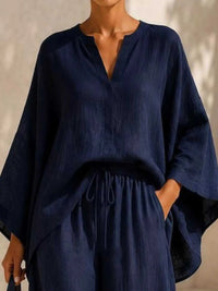 Full Size Loose Fit Top and Wide-Leg Pants Set Plus Size 101001296470286 42 Affordable Fashion Under $100 Jerry's Apparel 