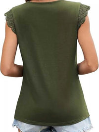 Lace Trim Round Neck Top 100100889966159 23 Affordable Fashion Under $100 Jerry's Apparel 