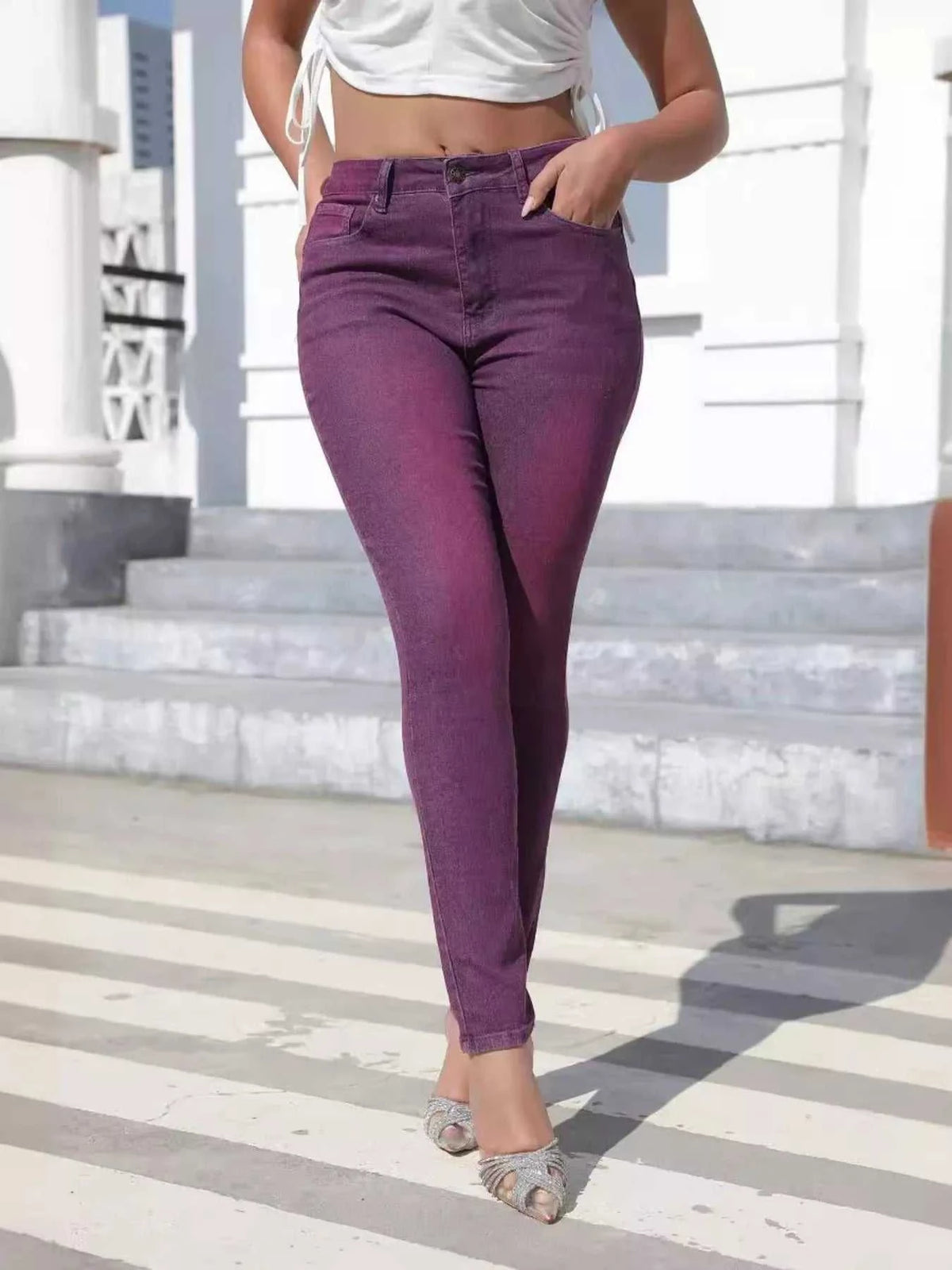 High-Waisted Slim-Fit Jeans 101003196685939 49 Affordable Fashion Under $100 Jerry's Apparel 