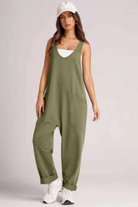 Lovelet Wide Strap Jumpsuit with Pockets 100100197263170 33 Jerry's Apparel 