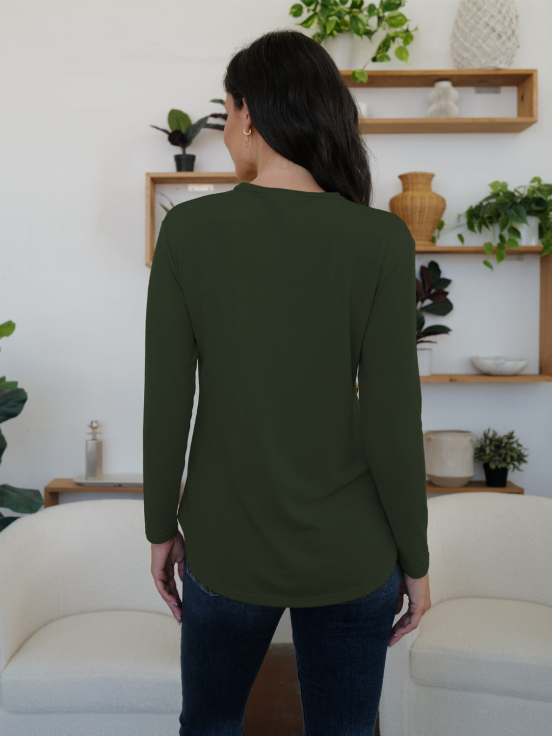 Round Neck Long Sleeve T-Shirt