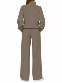 Half-Zip Sweatshirt and Wide-Leg Pants Set 101001840100593 40 Gifts for Her Jerry's Apparel 