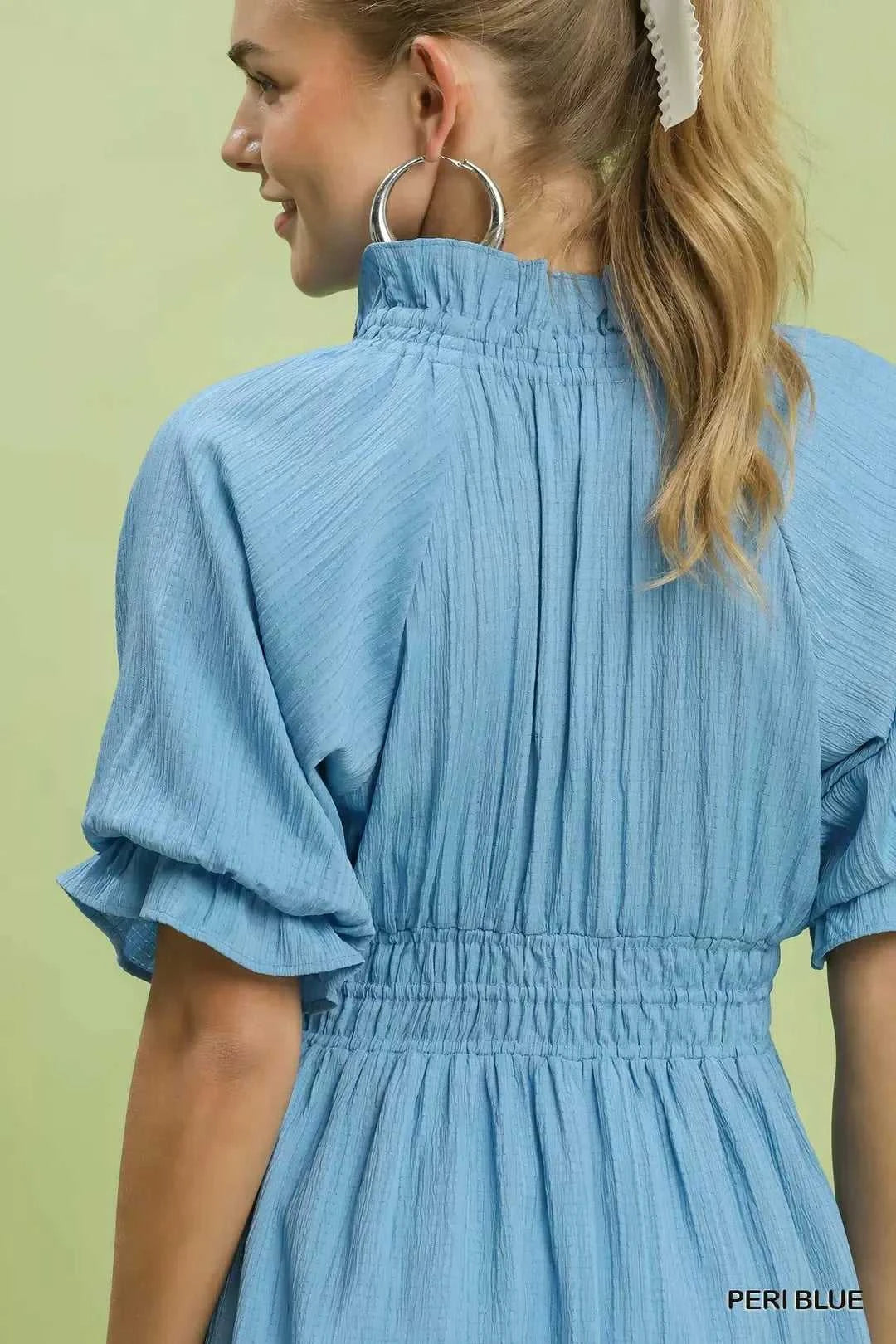 Umgee Ruffle V-Neck Midi Dress 100100042451797 62 Affordable Fashion Under $100 Jerry's Apparel 