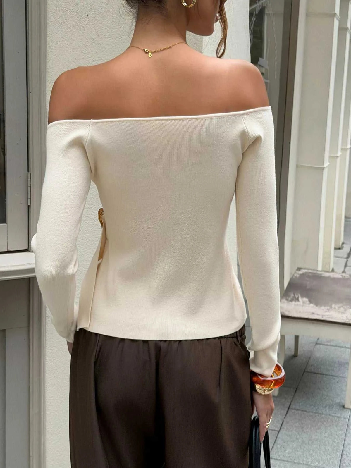 Off Shoulder Long Sleeve Sweater 100100132207346 47 Affordable Fashion Under $100 Jerry's Apparel 