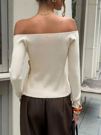 Off Shoulder Long Sleeve Sweater 100100132207346 47 Affordable Fashion Under $100 Jerry's Apparel 