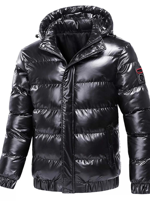 Men's Plus Size Zip Up Hooded Puffer Jacket 100400120854102 125 Fashion Forward Plus Size Clothing Jerry's Apparel 
