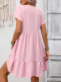 Casual V-Neck Ruffle Hem Mini Dress 100100053087860 30 Affordable Fashion Under $100 Jerry's Apparel 