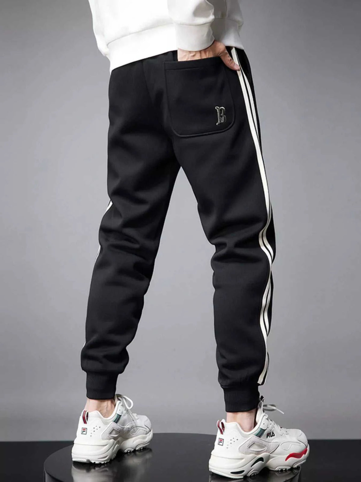 Men's Casual Striped Joggers 100400892376090 98 Affordable Fashion Under $100 Jerry's Apparel 