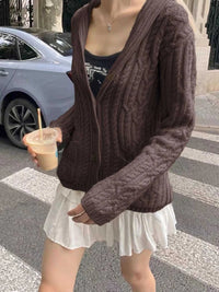 Cable Knit Button Up Cardigan 100100237685372 73 Affordable Fashion Under $100 Jerry's Apparel 