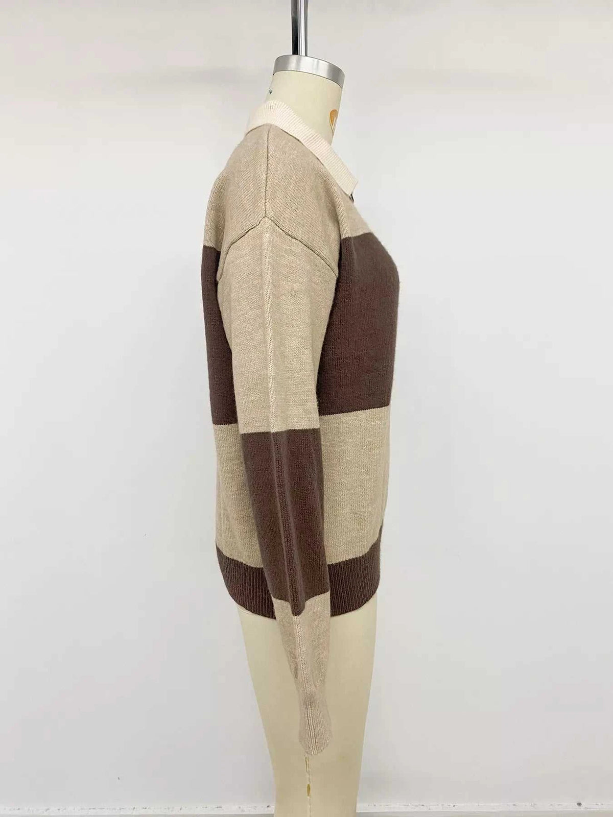 Color Block Polo Collar Sweater 100100395716600 43 Affordable Fashion Under $100 Jerry's Apparel 