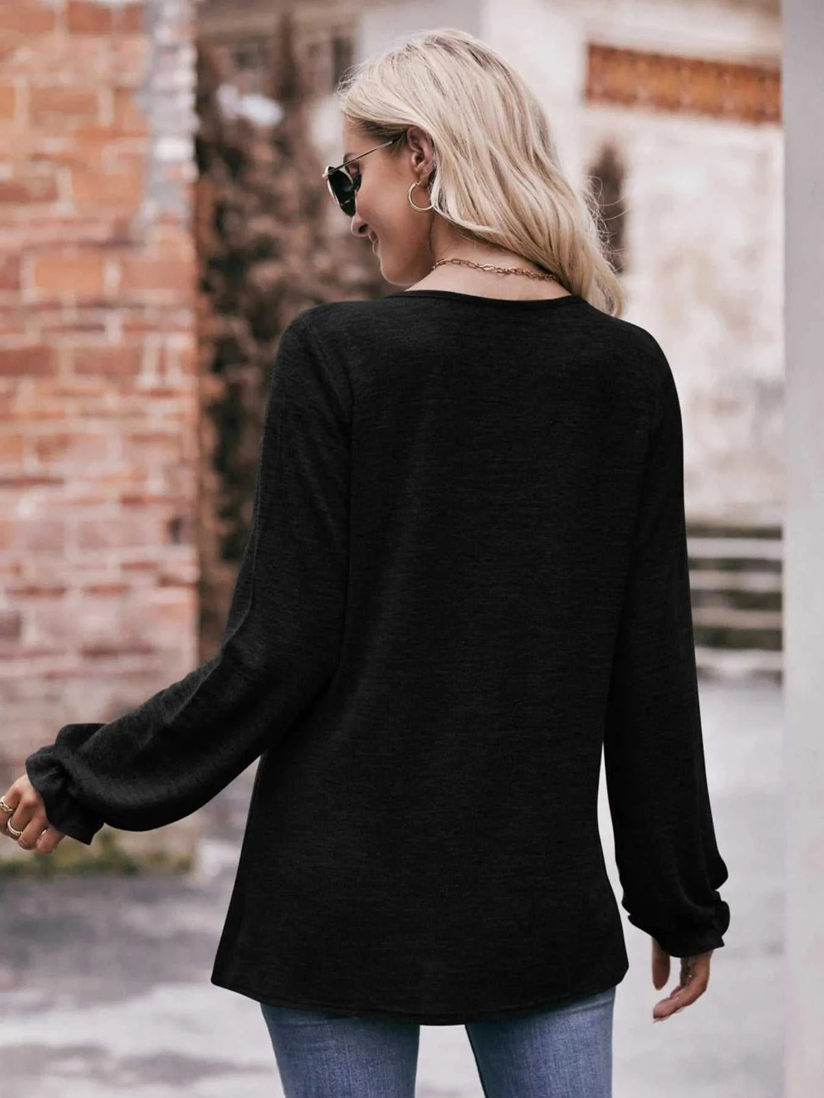 Round Neck Long Sleeve Casual T-Shirt 100100344414707 29 Affordable Fashion Under $100 Jerry's Apparel 