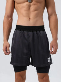 Men's Plus Size Elastic Waist Shorts