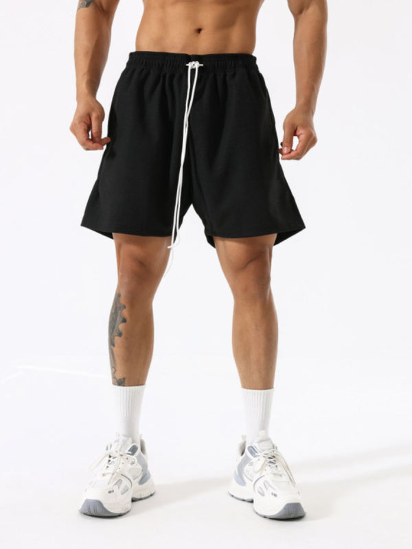 Men's Plus Size Drawstring Active Shorts