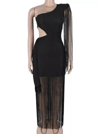 One-Shoulder Cutout Fringe Bodycon Party Dress 101001164315621 71 Affordable Fashion Under $100 Jerry's Apparel 
