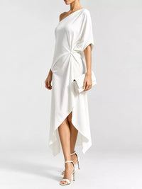 Full Size One-Shoulder Asymmetric Hem Midi Dress Plus Size 101001732260581 53 Gifts for Her Jerry's Apparel 