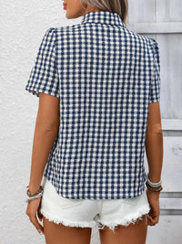 Plaid Button-Up Short Sleeve Shirt 100100054709959 33 Affordable Fashion Under $100 Jerry's Apparel 