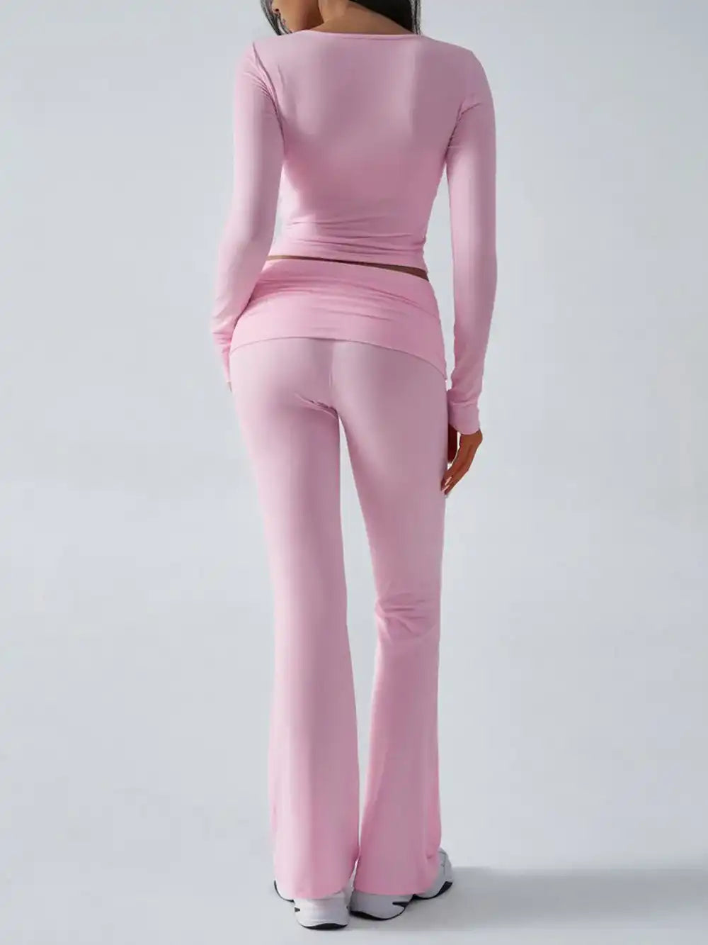 Devine Ruched Long Sleeve Top and Pants Set 100100100351065 35 Affordable Fashion Under $100 Jerry's Apparel 