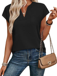 Notched Short Sleeve T-Shirt 100100058945563 25 Affordable Fashion Under $100 Jerry's Apparel 