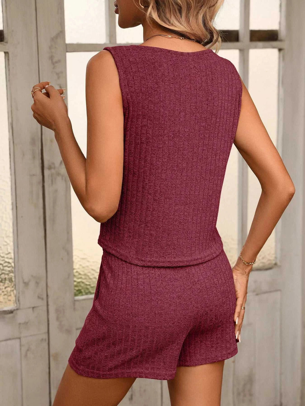 Ribbed Knit Tank and Shorts Set 100100161144367 33 Affordable Fashion Under $100 Jerry's Apparel 