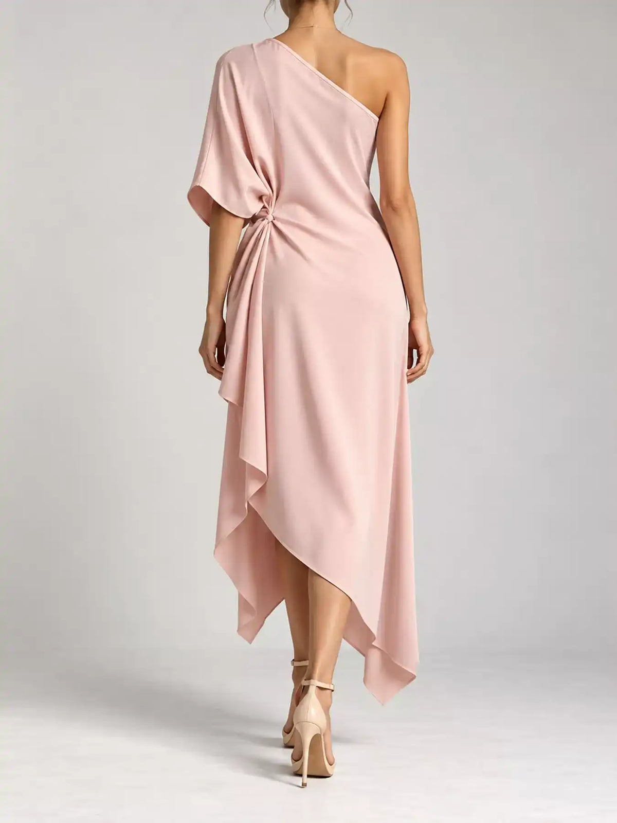 Full Size One-Shoulder Asymmetric Hem Midi Dress Plus Size 101001732260581 53 Gifts for Her Jerry's Apparel 