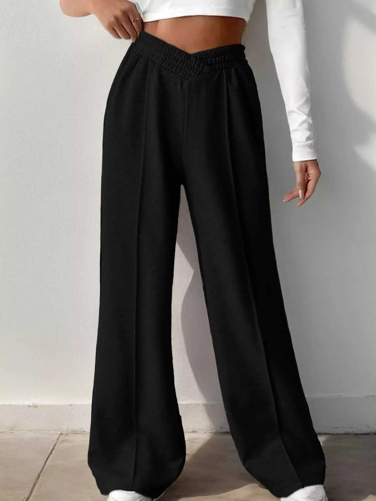 Wide Leg High Waist Pants 100100422231982 34 Affordable Fashion Under $100 Jerry's Apparel 