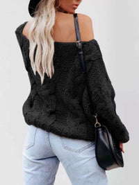 Chunky Cable Knit Long Sleeve Sweater 100100564229501 50 Affordable Fashion Under $100 Jerry's Apparel 