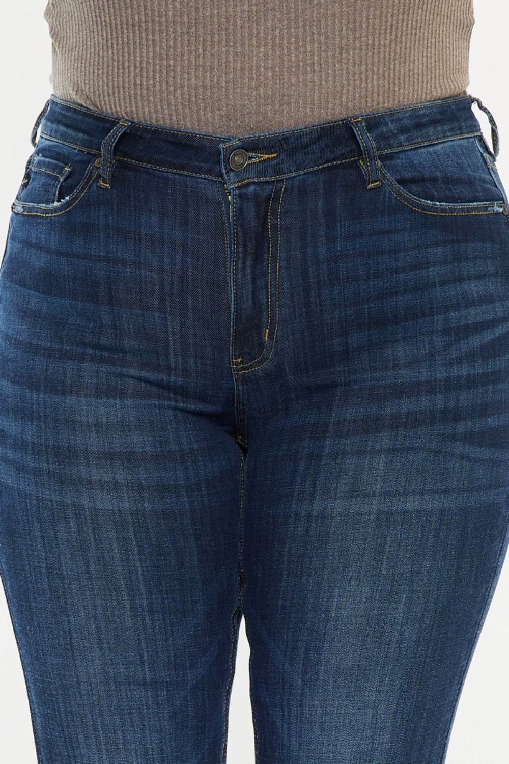 Full Size Mid Rise Flare Jeans