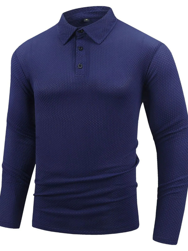Men's Full Size Button Detail Long Sleeve Top Plus Size