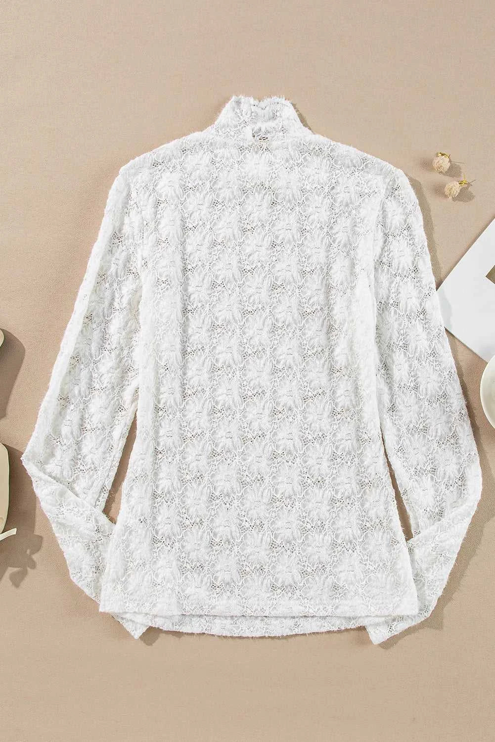 Lace Mock Neck Long Sleeve Top 100100168761353 27 Affordable Fashion Under $100 Jerry's Apparel 