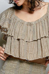 POL Off-Shoulder Ruffle Crop Top 100100498841884 45 Affordable Fashion Under $100 Jerry's Apparel 