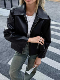 Zip Up Leather Jacket 100100499442558 99 Affordable Fashion Under $100 Jerry's Apparel 