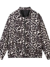 Leopard Print Oversized Bomber Jacket 100100803282037 55 Affordable Fashion Under $100 Jerry's Apparel 