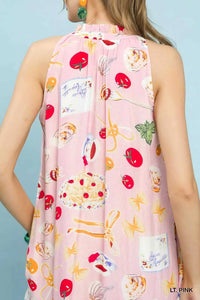 Umgee Abstract Print Tiered Halter Midi Dress 100100096161442 66 Affordable Fashion Under $100 Jerry's Apparel 