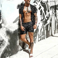 Men's Full Size Button Up Shirt and Shorts Set Plus Size 100400227063275 32 Affordable Fashion Under $100 Jerry's Apparel 
