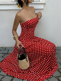 Polka Dot Strapless Maxi Dress 100100020937955 31 Gifts for Her Jerry's Apparel 