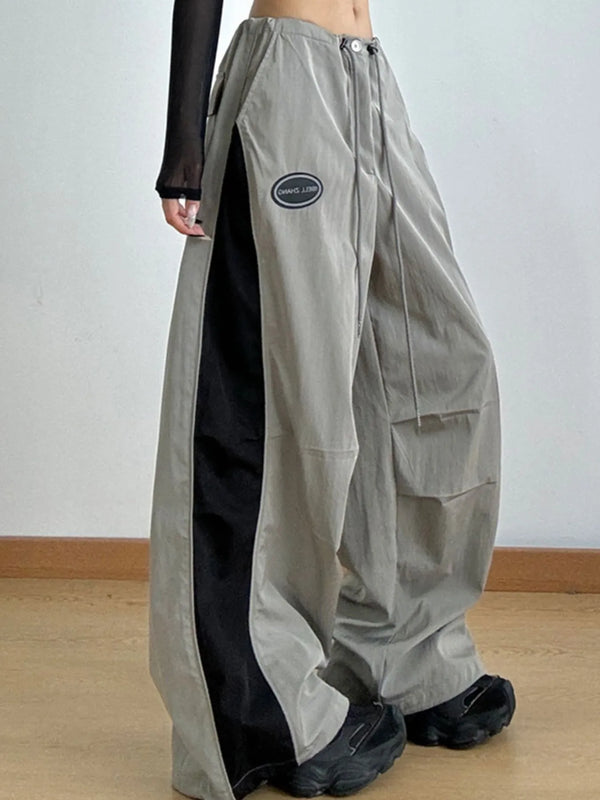 Drawstring Wide Leg Pants