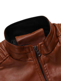 Men's Plus Size Zip Up Motorcycle Jacket 100400758169666 74 Affordable Fashion Under $100 Jerry's Apparel 