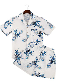 Men's Full Size Printed Button Up Shirt and Shorts Set Plus Size 100400783146148 37 Affordable Fashion Under $100 Jerry's Apparel 