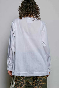 POL Lightweight Ruffle Trim Round Neck Woven Shirt 100100795961702 61 Affordable Fashion Under $100 Jerry's Apparel 