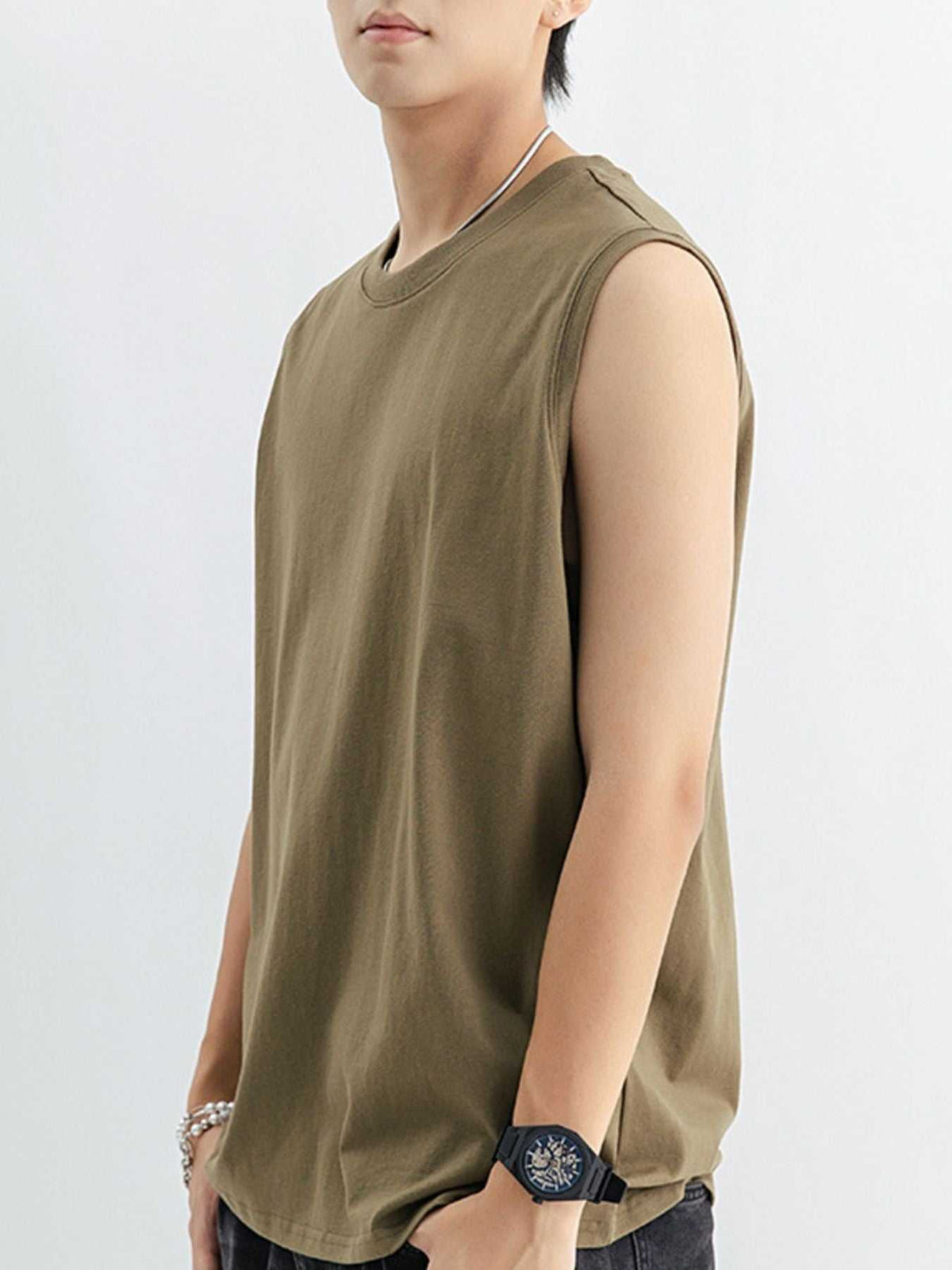 Men's Plus Size Round Neck Tank 100400685140282 56 Affordable Fashion Under $100 Jerry's Apparel 