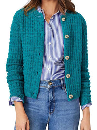 Textured Knit Button-Front Cardigan 100100626365347 44 Affordable Fashion Under $100 Jerry's Apparel 
