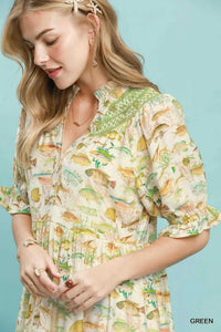 Umgee Print Tiered Midi Dress 100100917281451 66 Affordable Fashion Under $100 Jerry's Apparel 