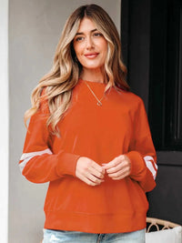 Stripe Round Neck Long Sleeve Sweatshirt 100100293467099 31 Affordable Fashion Under $100 Jerry's Apparel 