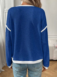 Ribbed Knit Contrast Trim Sweater 100100032701989 29 Affordable Fashion Under $100 Jerry's Apparel 