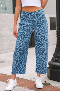Leopard Print Barrel Leg Jeans 100100568374845 66 Affordable Fashion Under $100 Jerry's Apparel 