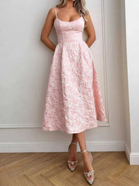 Textured A-Line Midi Dress 100100123271859 39 Women's Midi Dress Affordable Boutique Dresses Under $50 Jerry's Apparel 